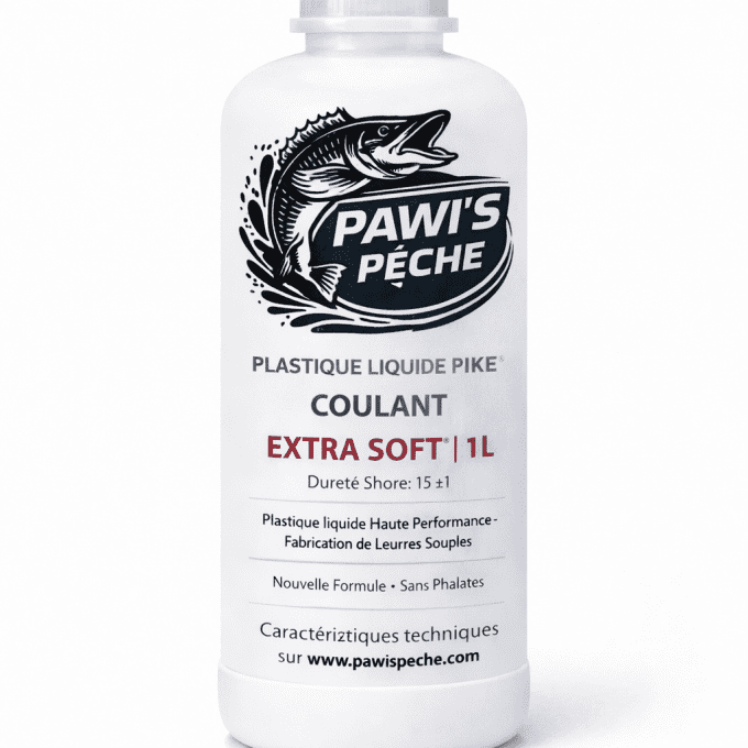 PLASTIQUE LIQUIDE CRISTAL PAWIS PIKE EXTRA SOFT ® /Plastique coulant / 1L Dureté Shore: 15 ±1