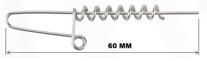 Fixe leurre  PAWISMOLD® screw shallow  / 60 mm / 5 pièces