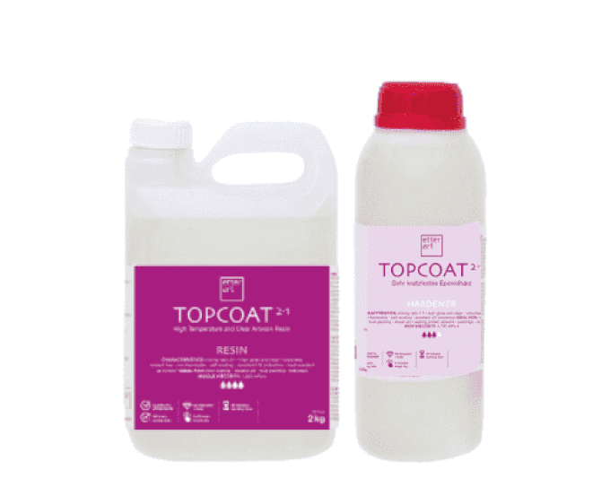 Résine Époxy Transparente TOPCOAT 2-1 ( 1,5kg - 3kg )